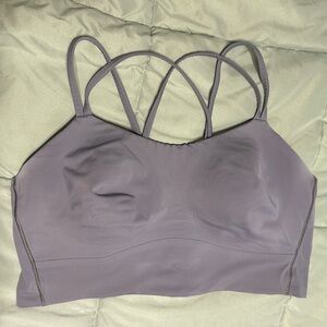 Like A Cloud Longline Bra, light support, B-C cup; Sz 14, Asphalt Gray